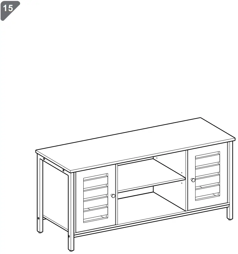 VASAGLE LTV43 Storage Television Cabinet - 15