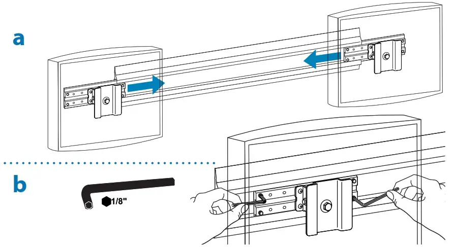 ergotron Neo Flex Dual Display Wall Mount - Attach Displays to Wall Bracket