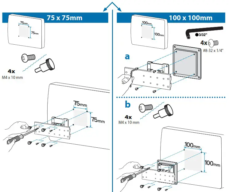 ergotron Neo Flex Dual Display Wall Mount - Attach Displays