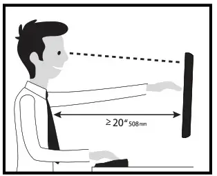 ergotron Neo Flex Dual Display Wall Mount - Mounting Height
