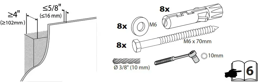ergotron Neo Flex Dual Display Wall Mount - Wall Mounting Options 5