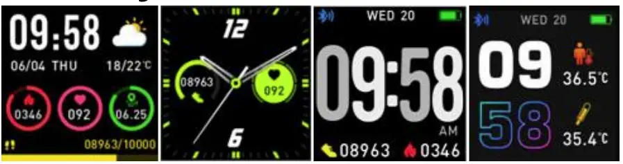 SW-164 Smartwatch Functions