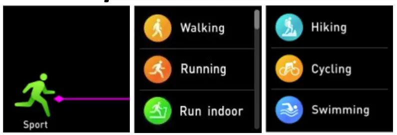 SW-164 Smartwatch Functions