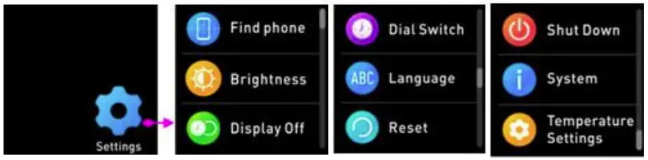 SW-164 Smartwatch Functions
