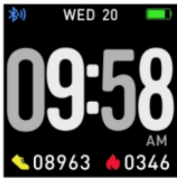 SW-164 Smartwatch Menu navigation