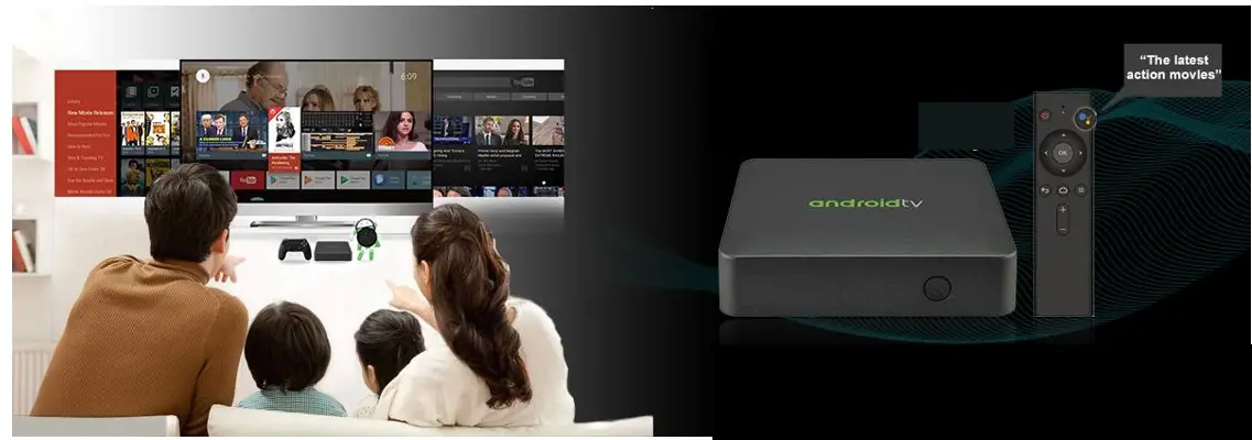 Xiaomi mi 4K Android TV Set Top Box Google Voice Control Android TV OS