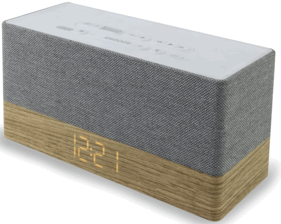 soundmaster UR620 Clock Radio with Bluetooth and USB Charging Jack