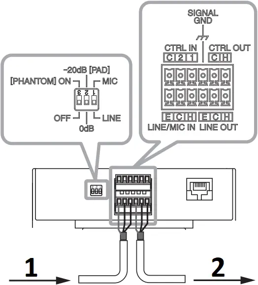 TOA IP-A1PC580R - CONNECTIONS 1