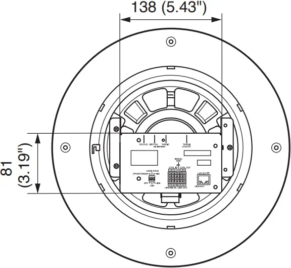 TOA IP-A1PC580R - DIMENSION 3