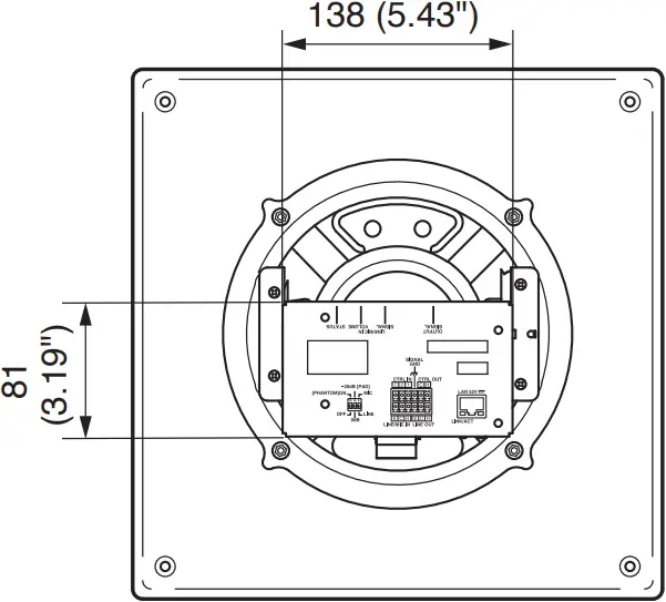TOA IP-A1PC580R - DIMENSION 8