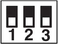 TOA IP-A1PC580R - DIP switch 3