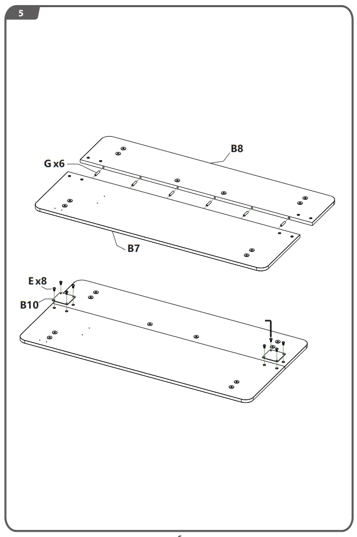 LACOO T-HAD12222-ZJZ White Wood Electric Standing Desk - fig 5