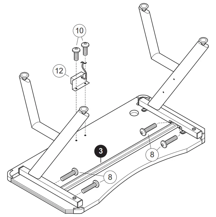 STUDIO DESIGNS 51456 Icon Pc Gamer Computer Desk - Fig 17