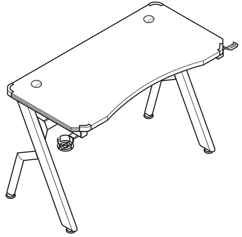 STUDIO DESIGNS 51456 Icon Pc Gamer Computer Desk