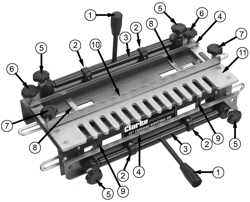 Clarke CDTJ24 Dovetail Jig - OVERVIEW