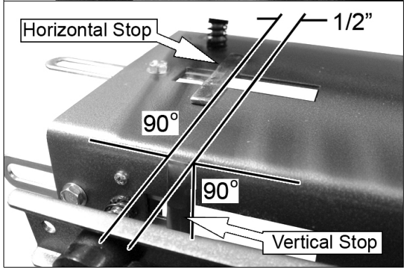 Clarke CDTJ24 Dovetail Jig - horizontal stop