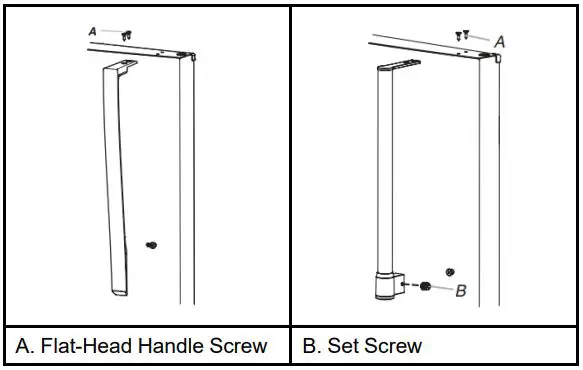 Whirlpool W11507956A 20.5 Cu. Ft. Top Freezer Refrigerator Owner's Manual - Remove the refrigerator door handle