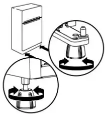 Whirlpool W11507956A 20.5 Cu. Ft. Top Freezer Refrigerator Owner's Manual - Using a level, make sure the refrigerator