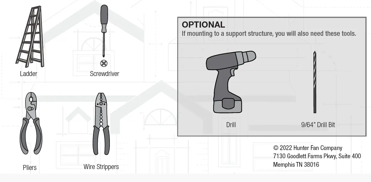 Hunter Alexander 44 Inch Indoor Flush Mount Ceiling Fan 1