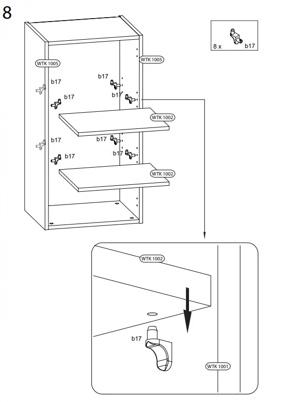 WASHTOWER WSHS45-87 Wall Cabinet - fig 8