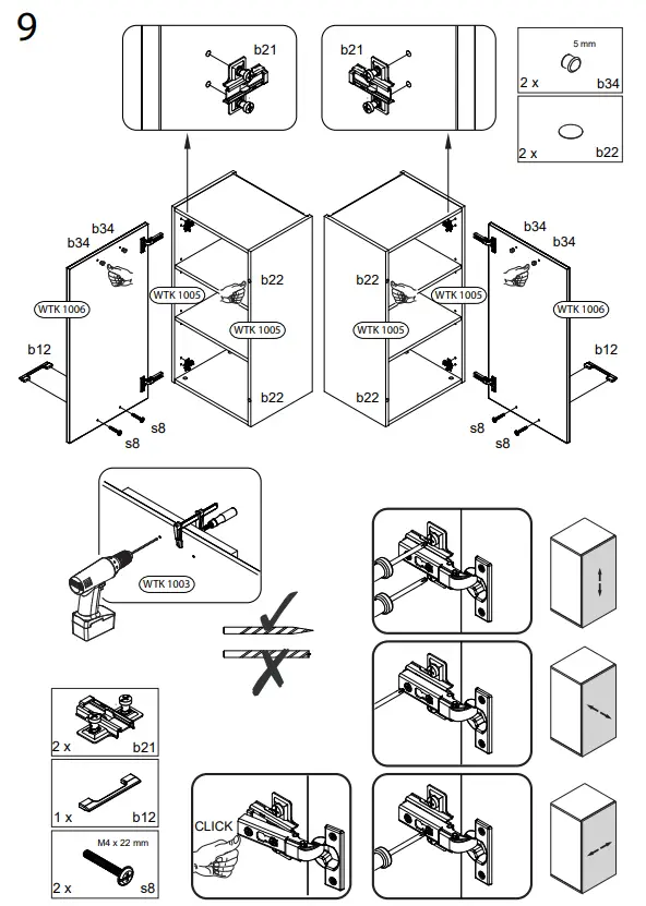 WASHTOWER WSHS45-87 Wall Cabinet - fig 9