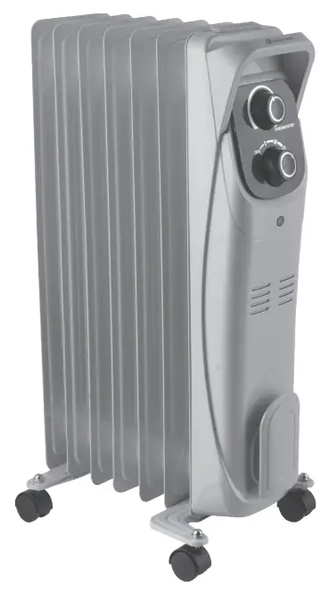 Comfort Zone CZ8008N Series Electric Oil Filled Radiator