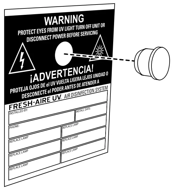 FRESH-AIRE UV Commercial Series Airborne Duct System - fig 10