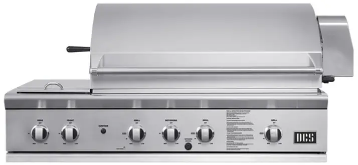 FISHER PAYKEL BGB48-BQR-L 48 Inch DCS Grill Rotisserie Side Burners