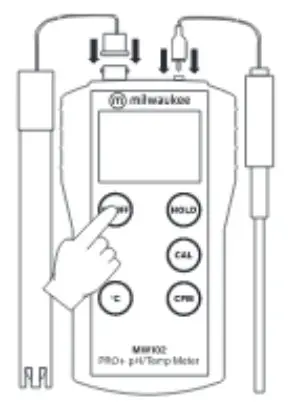 milwaukee MW102 Pro Portable 2-In-1 pH-Temperature Meter - Figure 1