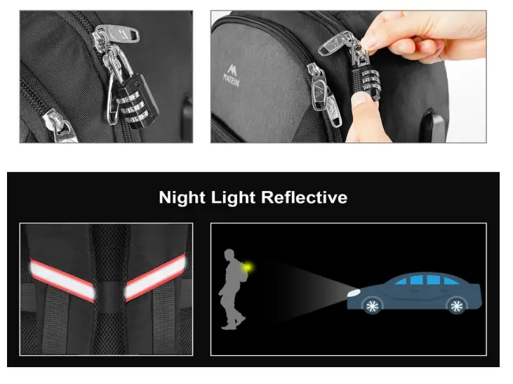 MATEIN S06KMGM7TO Laptop Backpack - Fig1