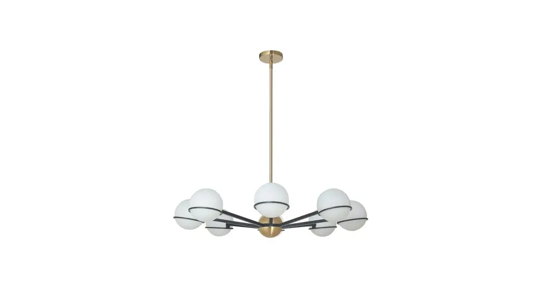 Dainolite Sof-388c Sofia 8-light Aged Brass Modern-contemporary Chandelier Installation Guide