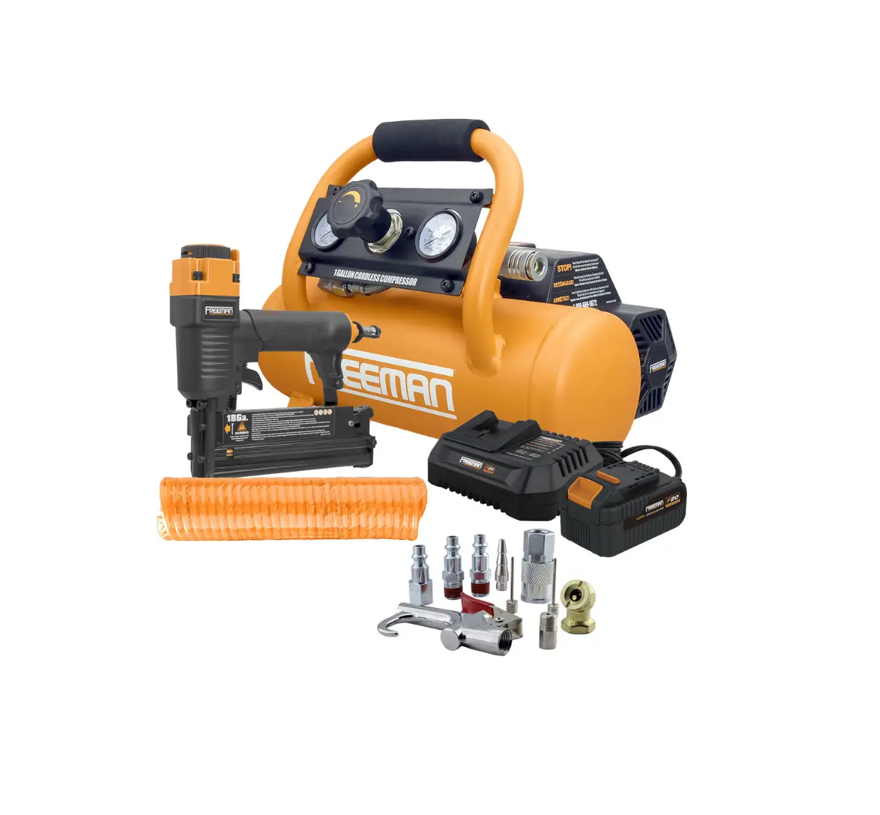 Freeman Pe1gcck 1 Gallon 20 Volt Cordless 1/3 Hp Portable Air Instruction Manual