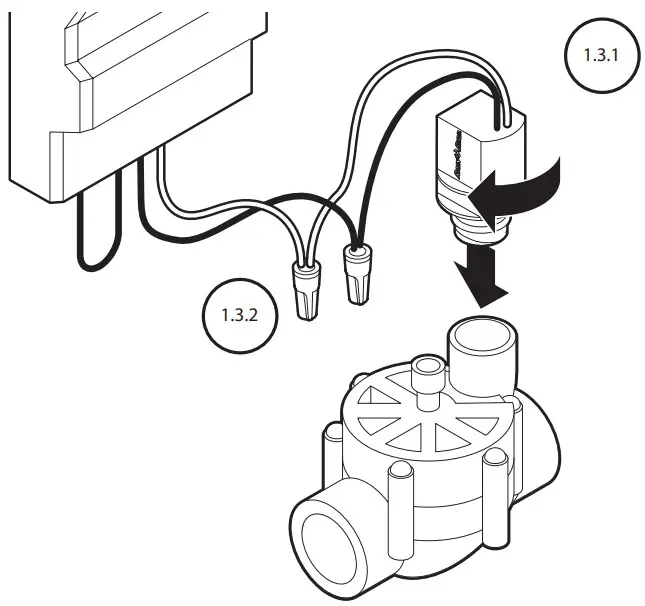Wire to solenoid