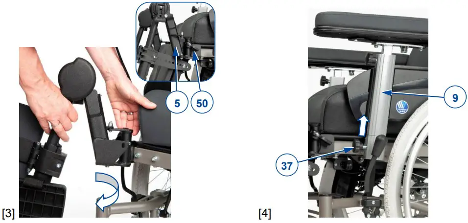 VERMEIREN Inovys II Passive Wheelchair - Disassembly 2