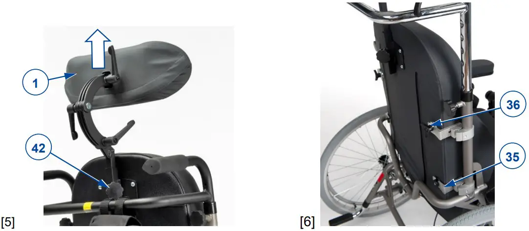 VERMEIREN Inovys II Passive Wheelchair - Disassembly 3