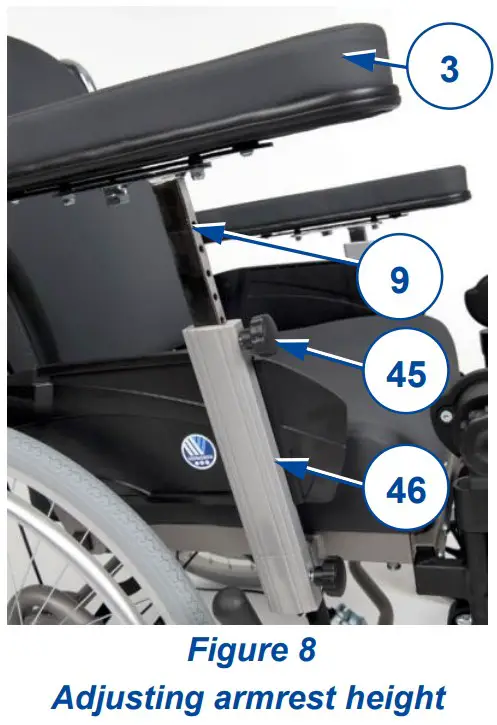 VERMEIREN Inovys II Passive Wheelchair - Disassembly 9