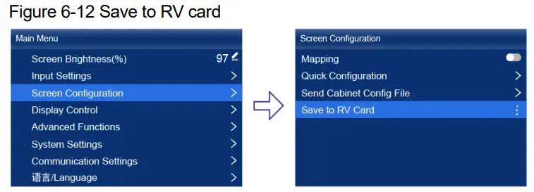 NOVASTAR KU20 LED Display Controller - Save to RV card