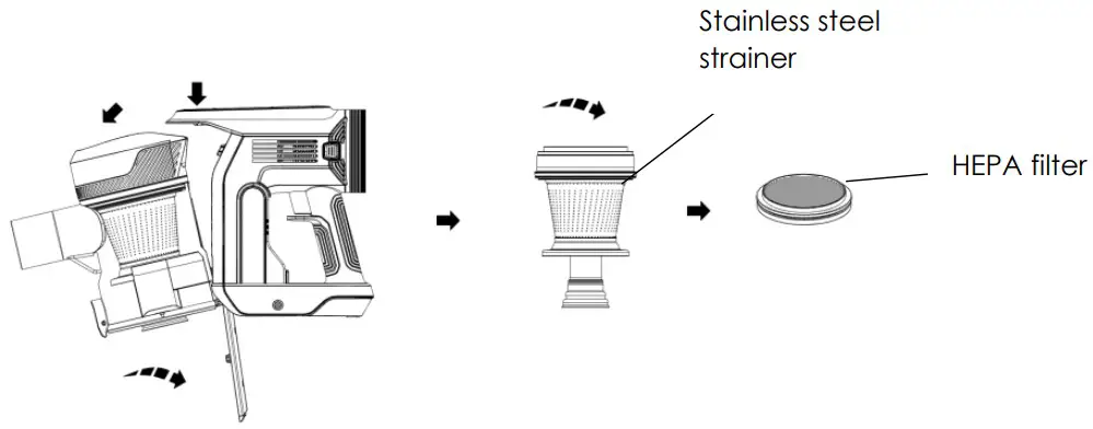 KALORIK Home HUVI Cordless Vacuum S1 - fog 20