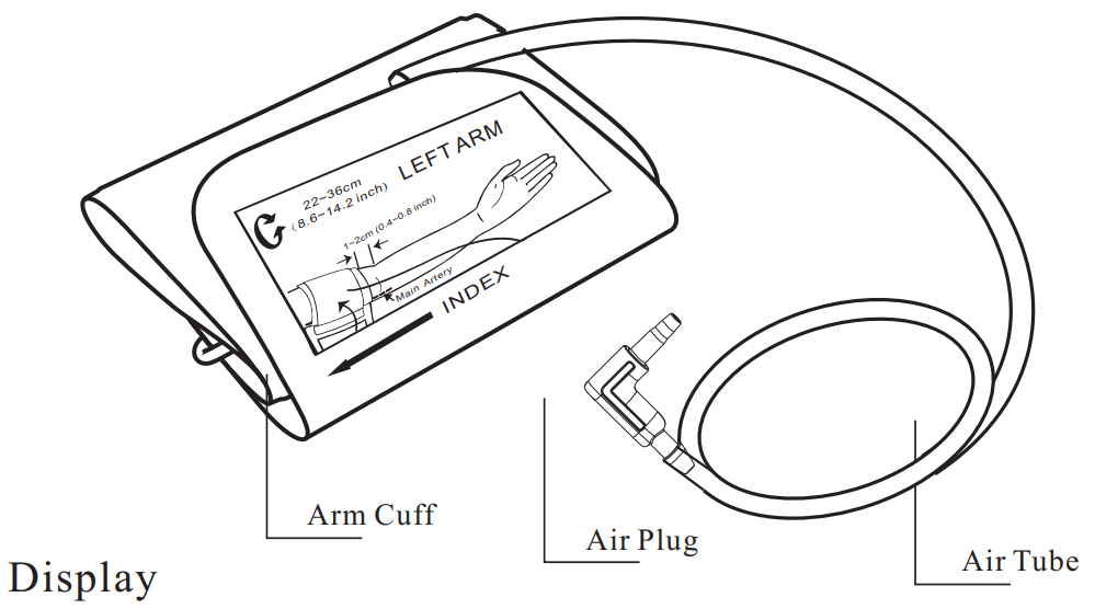 SEJOY DBP 62A3B Arm Type Fully Automatic Digital Blood Pressure Monitor - fig 1