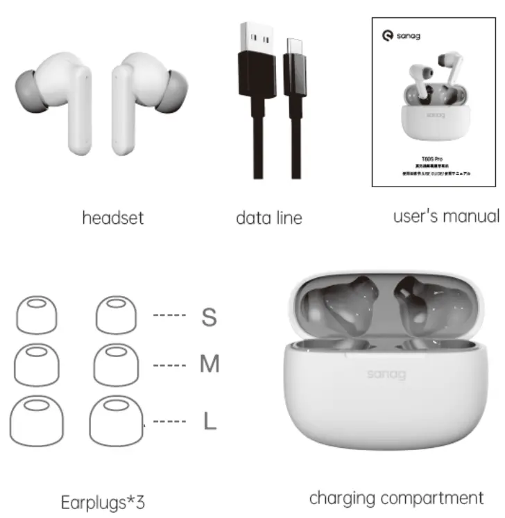 sanag T80S Pro Active Noise Cancelling Earphone - fig 6