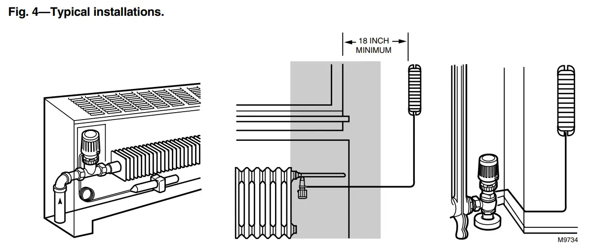 Honeywell T104F Thermostatic Control-fig4