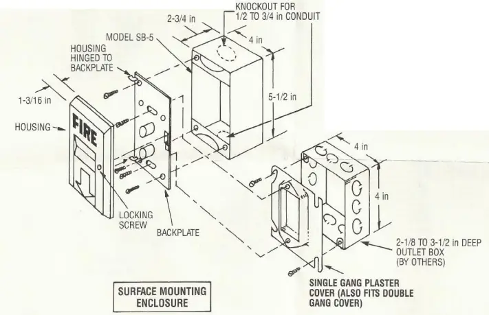 CERBERUS-PYROTRONICS-MS-series-Manual-Stations-Wiring-FIG-4