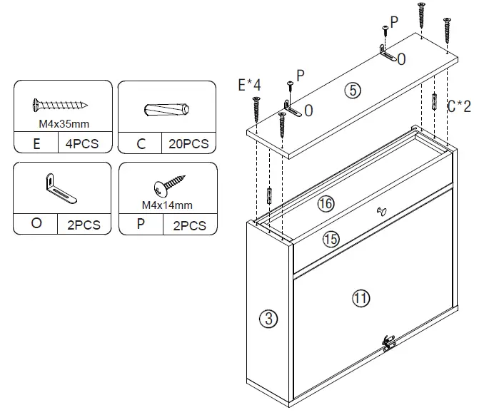 JAXSUNNY-HG61Y1066-White-Wall-Mounted-Folding-Laptop-Table-17