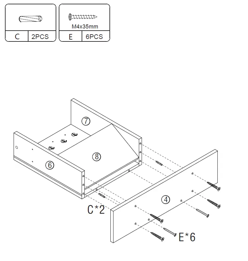 JAXSUNNY-HG61Y1066-White-Wall-Mounted-Folding-Laptop-Table-5