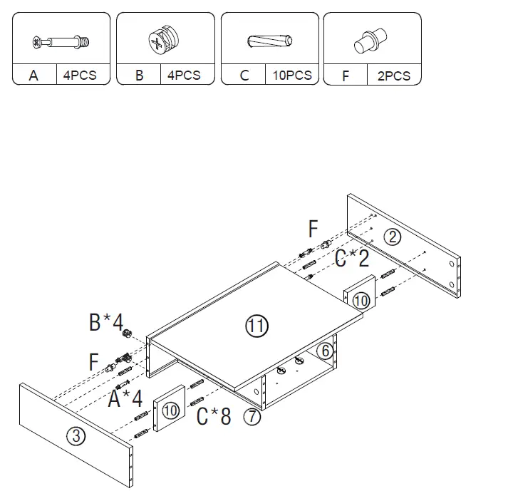 JAXSUNNY-HG61Y1066-White-Wall-Mounted-Folding-Laptop-Table-7
