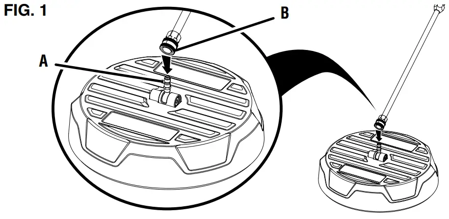INSTALLING THE SURFACE CLEANER