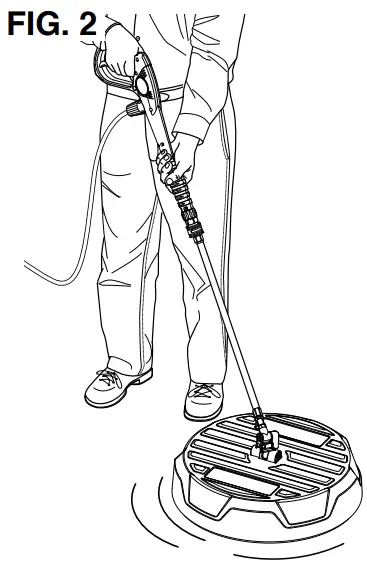 USING THE SURFACE CLEANER