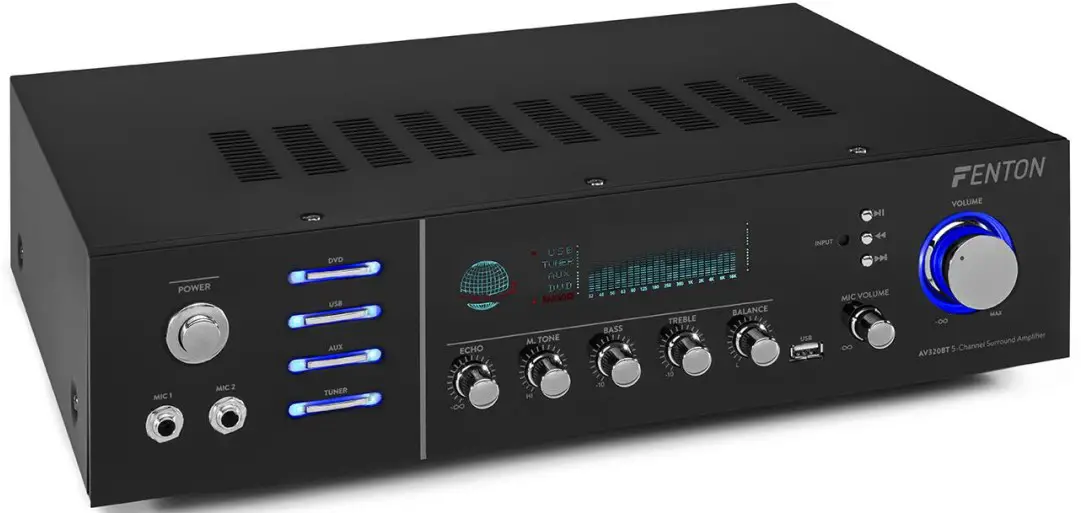 FENTON AV320BT 5 Channel Surround Amplifier