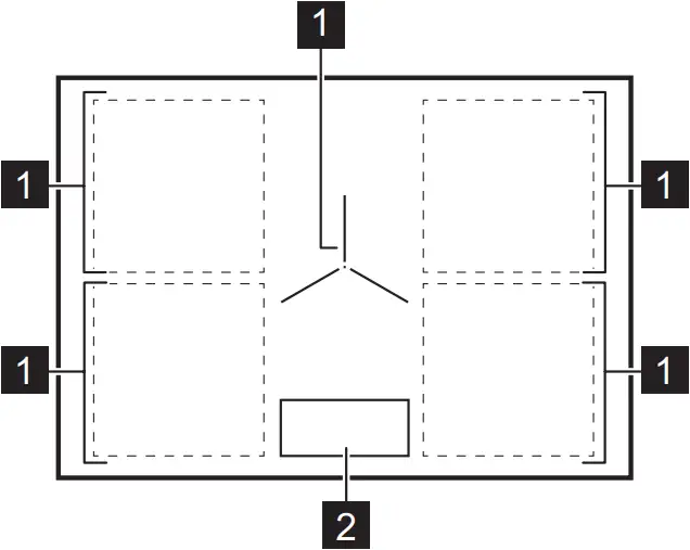 AEG IKE85753FB - Cooking surface layout