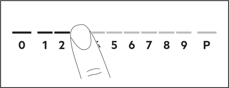 AEG IKE85753FB - Heat setting